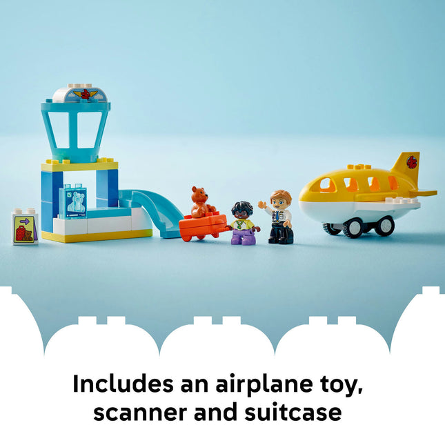 LEGO® DUPLO® Town First Time at the Airport Building Toy for Pretend Play 10443