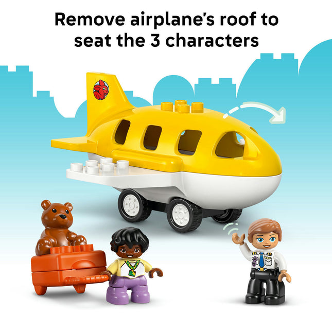 LEGO® DUPLO® Town First Time at the Airport Building Toy for Pretend Play 10443