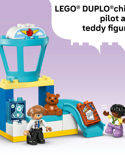 LEGO® DUPLO® Town First Time at the Airport Building Toy for Pretend Play 10443
