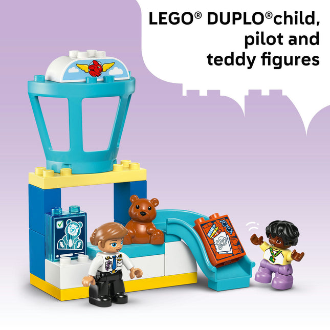 LEGO® DUPLO® Town First Time at the Airport Building Toy for Pretend Play 10443