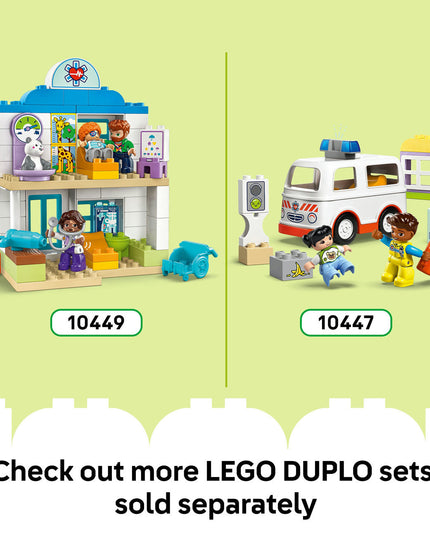 LEGO® DUPLO® Town First Time at the Airport Building Toy for Pretend Play 10443