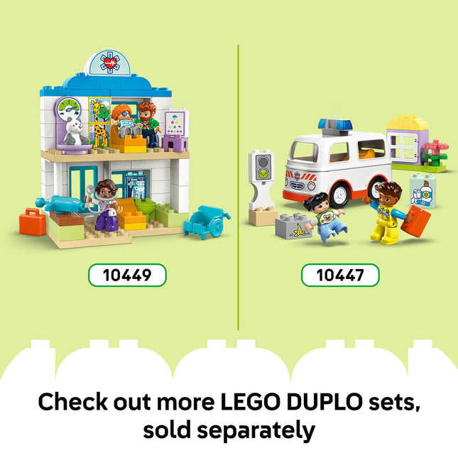LEGO® DUPLO® Town First Time at the Airport Building Toy for Pretend Play 10443