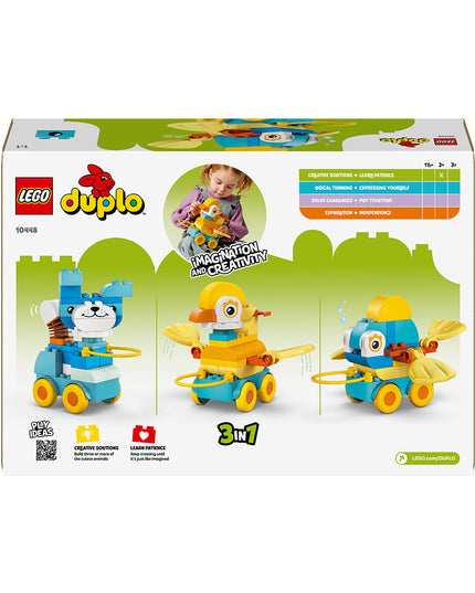 LEGO® DUPLO® Town 3in1 Animals on Wheels Building Toy for Imaginative Play 10448