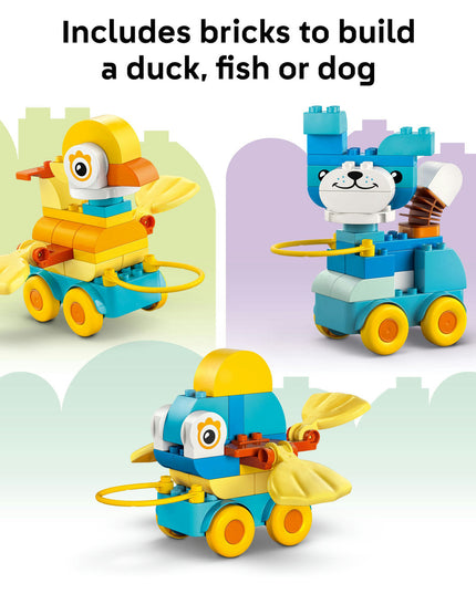 LEGO® DUPLO® Town 3in1 Animals on Wheels Building Toy for Imaginative Play 10448