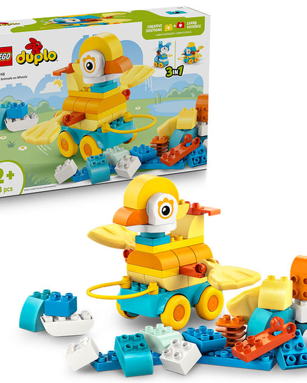 LEGO® DUPLO® Town 3in1 Animals on Wheels Building Toy for Imaginative Play 10448