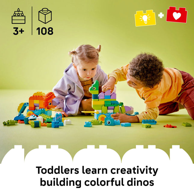 LEGO® DUPLO® Town 3in1 Dinosaurs on Wheels Learn-Through-Play Toddler Toy 10451
