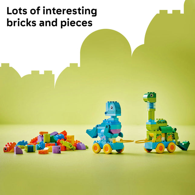 LEGO® DUPLO® Town 3in1 Dinosaurs on Wheels Learn-Through-Play Toddler Toy 10451