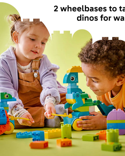 LEGO® DUPLO® Town 3in1 Dinosaurs on Wheels Learn-Through-Play Toddler Toy 10451