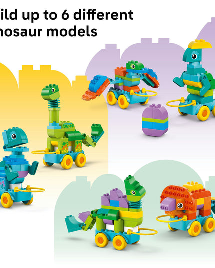 LEGO® DUPLO® Town 3in1 Dinosaurs on Wheels Learn-Through-Play Toddler Toy 10451