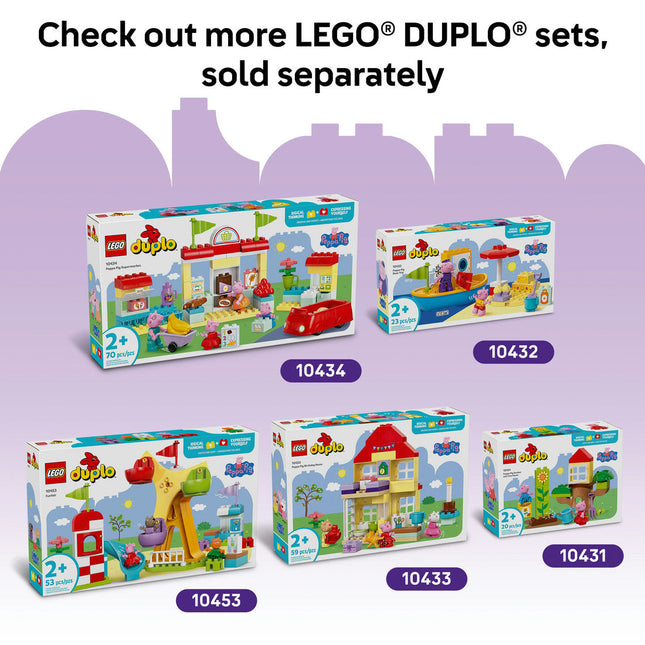 LEGO® DUPLO® Peppa Pig Camping Trip Building Playset with Canoe Toy 10452