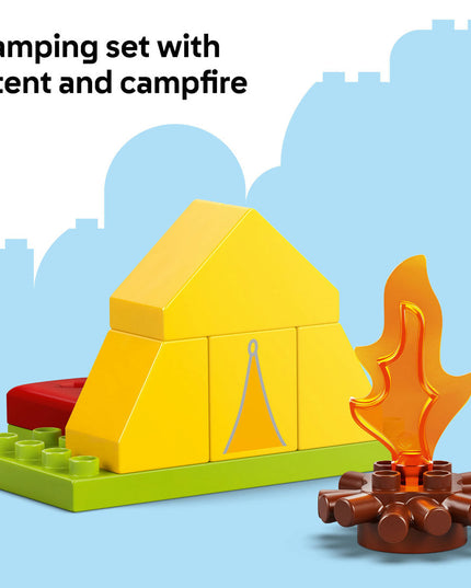 LEGO® DUPLO® Peppa Pig Camping Trip Building Playset with Canoe Toy 10452