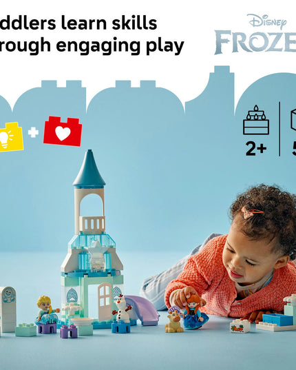 LEGO® DUPLO® │ Disney™ Anna and Elsa’s Frozen Castle Party Buildable Toddler Toy 10455