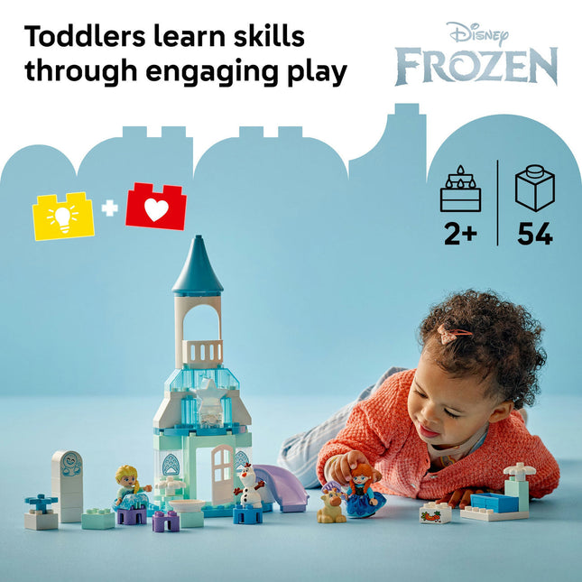LEGO® DUPLO® │ Disney™ Anna and Elsa’s Frozen Castle Party Buildable Toddler Toy 10455