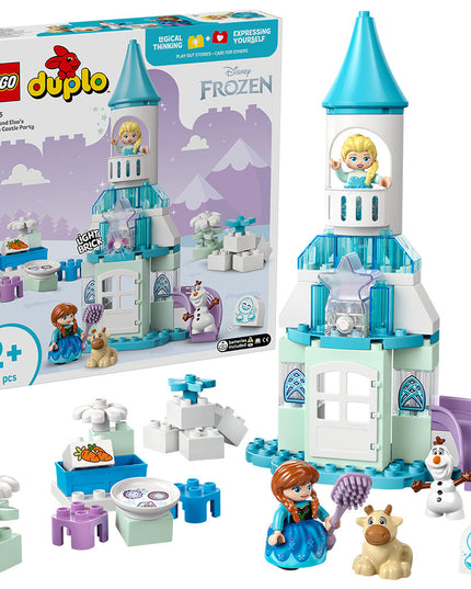 LEGO® DUPLO® │ Disney™ Anna and Elsa’s Frozen Castle Party Buildable Toddler Toy 10455