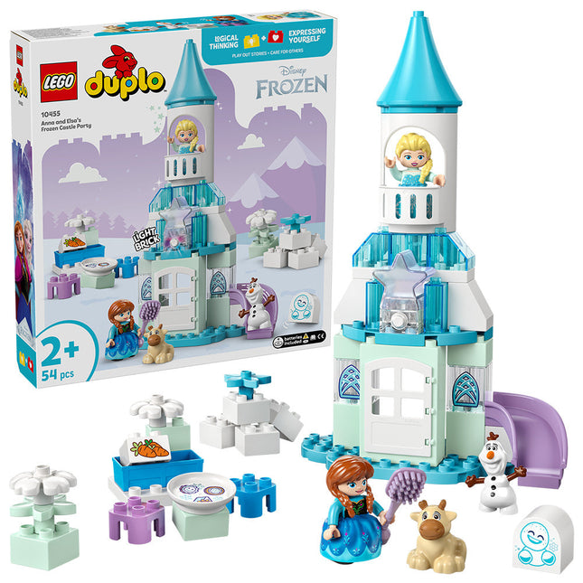 LEGO® DUPLO® │ Disney™ Anna and Elsa’s Frozen Castle Party Buildable Toddler Toy 10455