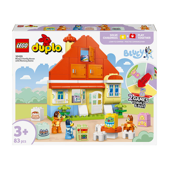 LEGO¬Æ DUPLO¬Æ Bluey: Bluey‚Äôs Family House with Memory Game Interactive Toy 10459