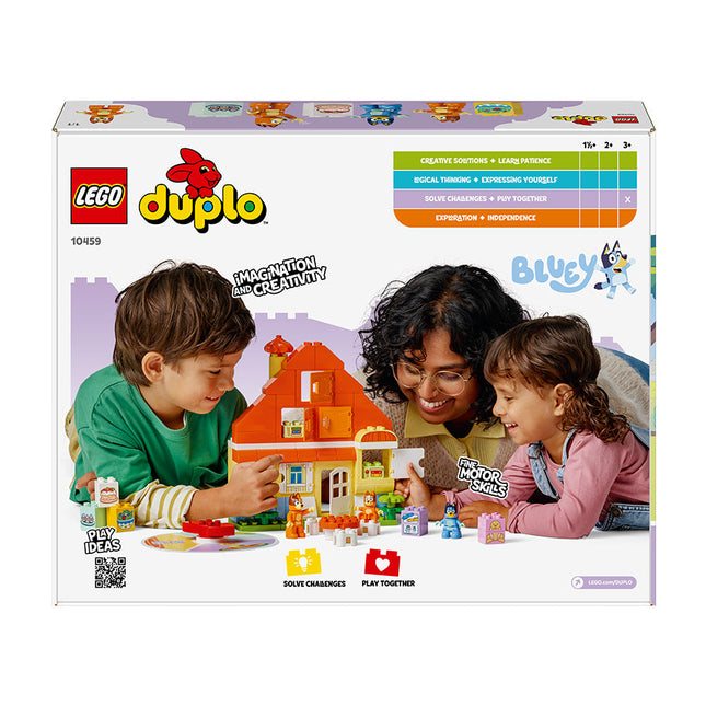 LEGO¬Æ DUPLO¬Æ Bluey: Bluey‚Äôs Family House with Memory Game Interactive Toy 10459