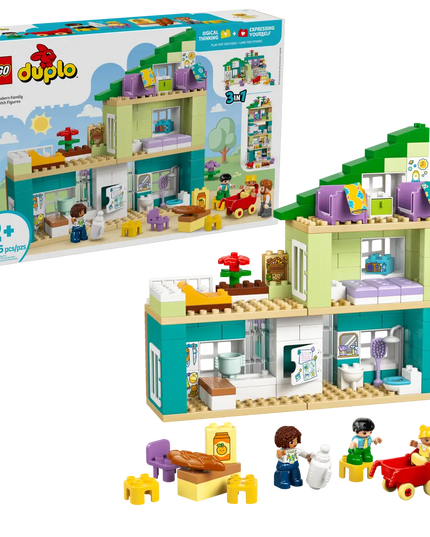 LEGO® DUPLO® 3in1 Modern Family House with Figures 10470