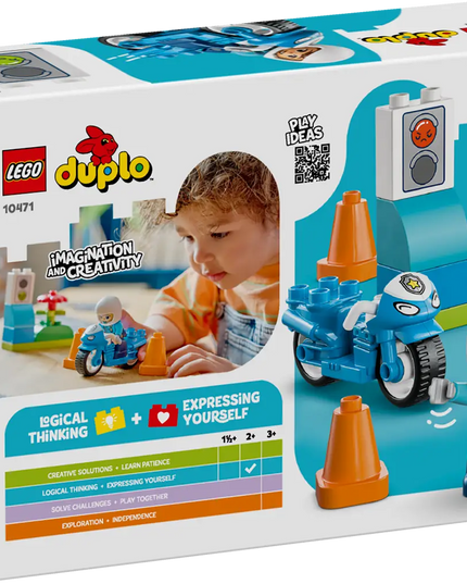 LEGO® DUPLO® Town Blue Police Motorcycle Playset 1047