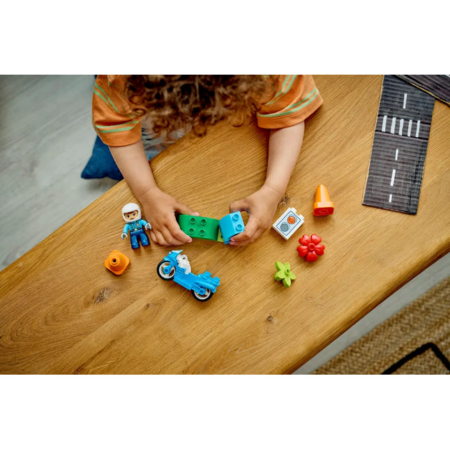 LEGO® DUPLO® Town Blue Police Motorcycle Playset 1047