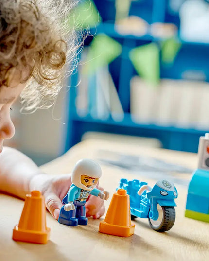 LEGO® DUPLO® Town Blue Police Motorcycle Playset 1047