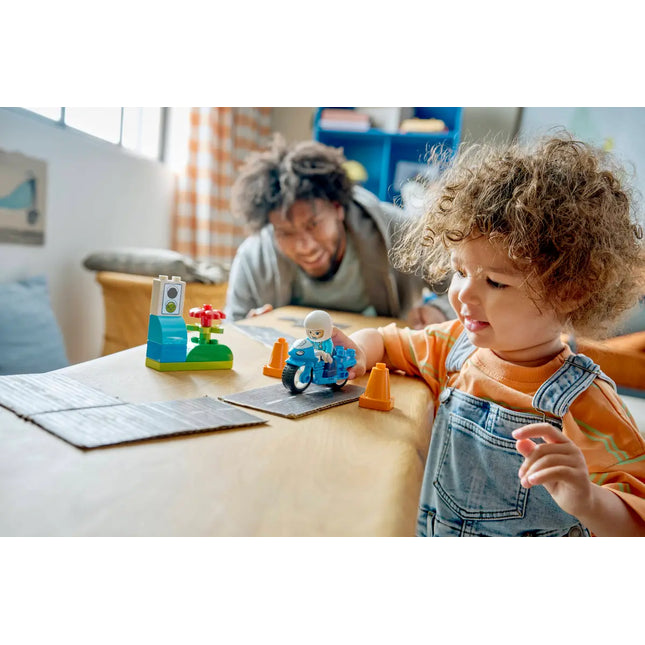 LEGO® DUPLO® Town Blue Police Motorcycle Playset 1047