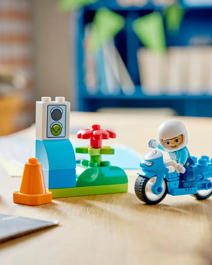 LEGO® DUPLO® Town Blue Police Motorcycle Playset 1047