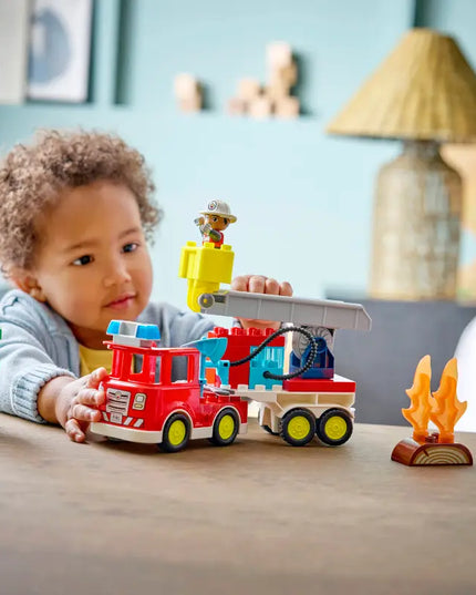 LEGO® DUPLO® Town Fire Engine with Hose and Firefighter 10473