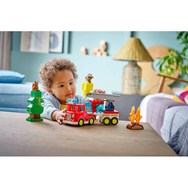 LEGO® DUPLO® Town Fire Engine with Hose and Firefighter 10473