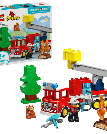 LEGO® DUPLO® Town Fire Engine with Hose and Firefighter 10473