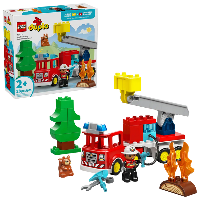LEGO® DUPLO® Town Fire Engine with Hose and Firefighter 10473