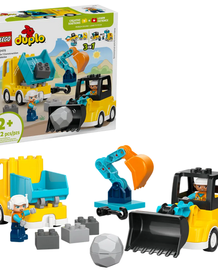 LEGO® DUPLO® Town 3 in 1 Construction Vehicles Toys 10475