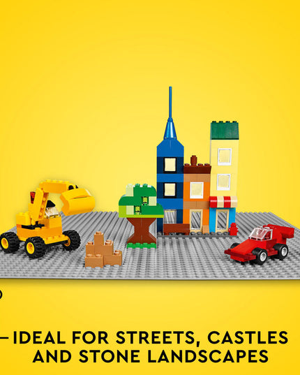 LEGO® Classic Grey Baseplate Building Kit for Kids 11024