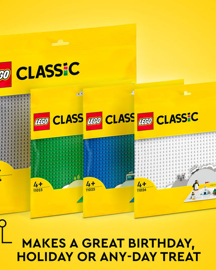 LEGO® Classic Grey Baseplate Building Kit for Kids 11024