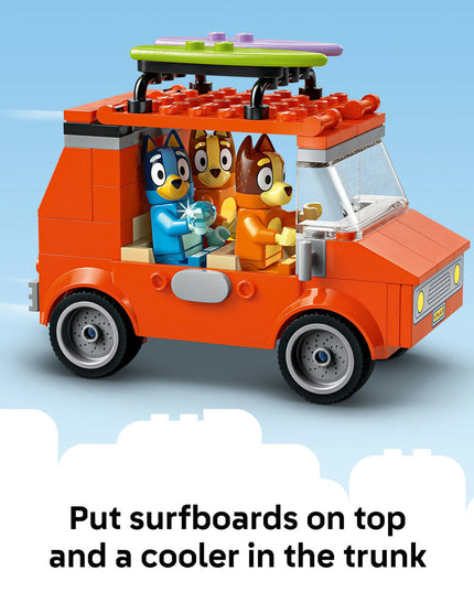 LEGO® Bluey: Bluey’s Beach & Family Car Trip, Preschool Toy Building Kit 11202