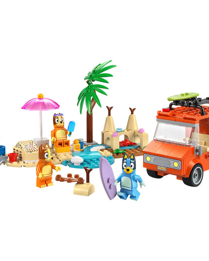 LEGO® Bluey: Bluey’s Beach & Family Car Trip, Preschool Toy Building Kit 11202