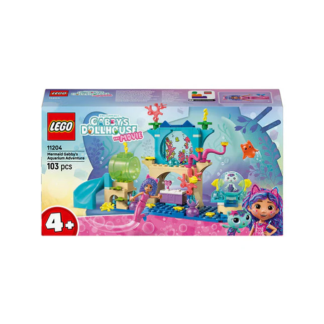 LEGO® Gabby’s Dollhouse Mermaid Gabby’s Aquarium Adventure Animal Toy 11204