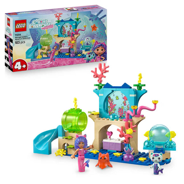 LEGO® Gabby’s Dollhouse Mermaid Gabby’s Aquarium Adventure Animal Toy 11204