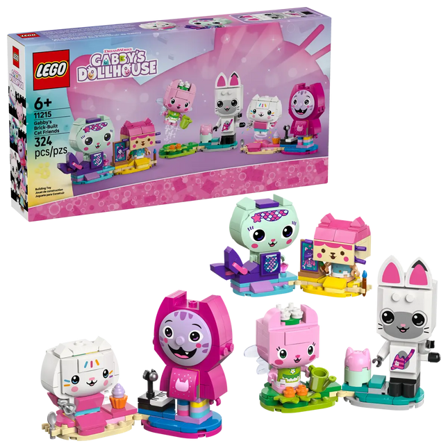 LEGO® Gabby’s Dollhouse Gabby’s Brick-Built Cat Friends 11215