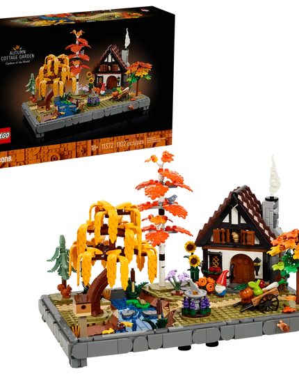 LEGO® Icons Autumn Cottage Garden Model Building Kit 11372