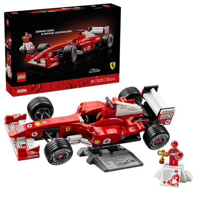 LEGO® ICONS™ Ferrari F2004 & Michael Schumacher
