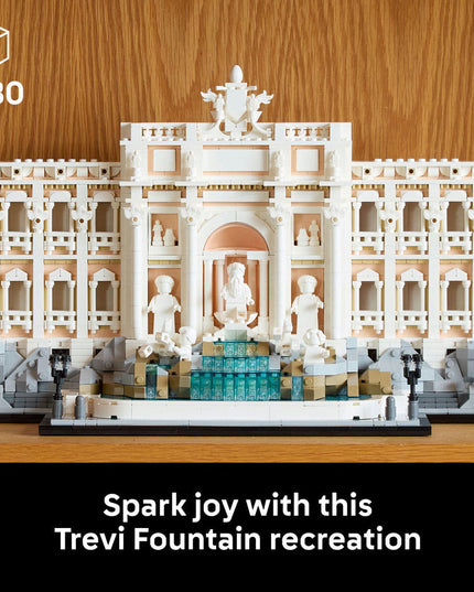 LEGO® Architecture Trevi Fountain Model, Italian Landmark Rome Memorabilia 21062