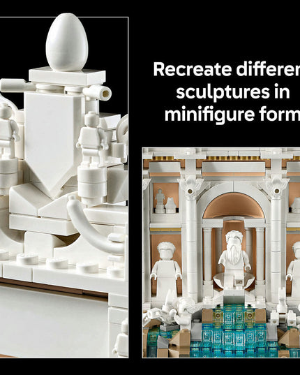 LEGO® Architecture Trevi Fountain Model, Italian Landmark Rome Memorabilia 21062