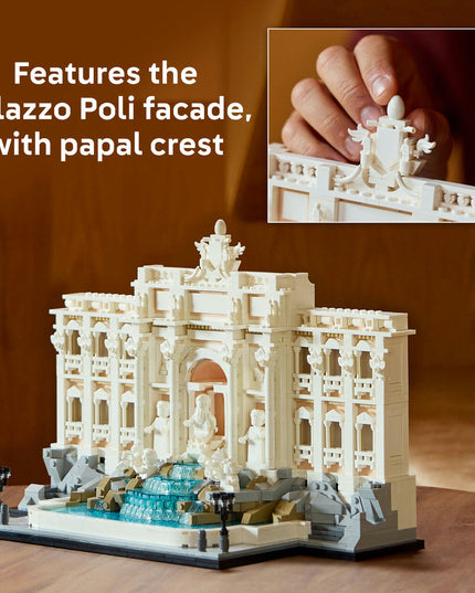 LEGO® Architecture Trevi Fountain Model, Italian Landmark Rome Memorabilia 21062