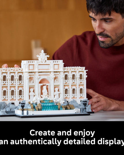 LEGO® Architecture Trevi Fountain Model, Italian Landmark Rome Memorabilia 21062