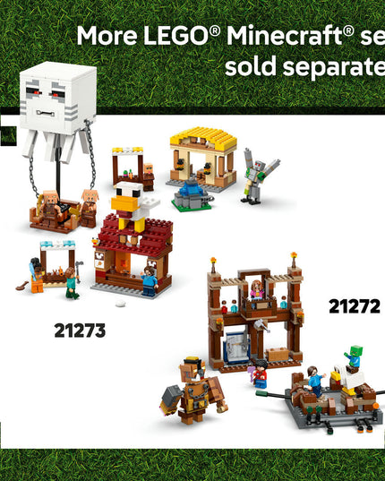 LEGO® Minecraft® The Ghast Balloon Village Attack, Gamer Gift Toy for Kids 21273