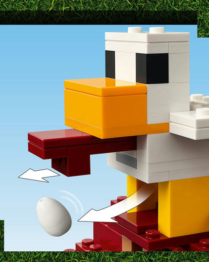 LEGO® Minecraft® The Ghast Balloon Village Attack, Gamer Gift Toy for Kids 21273