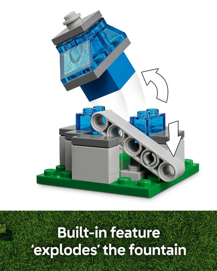 LEGO® Minecraft® The Ghast Balloon Village Attack, Gamer Gift Toy for Kids 21273
