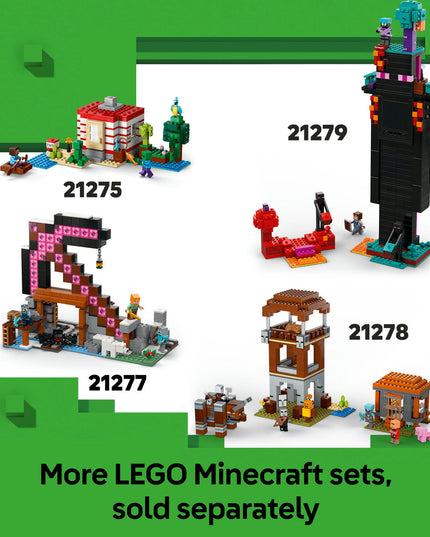 LEGO® Minecraft® The Creeper™ Gamer Decor and Action Figure Building Toy 21276