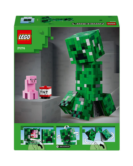 LEGO® Minecraft® The Creeper™ Gamer Decor and Action Figure Building Toy 21276